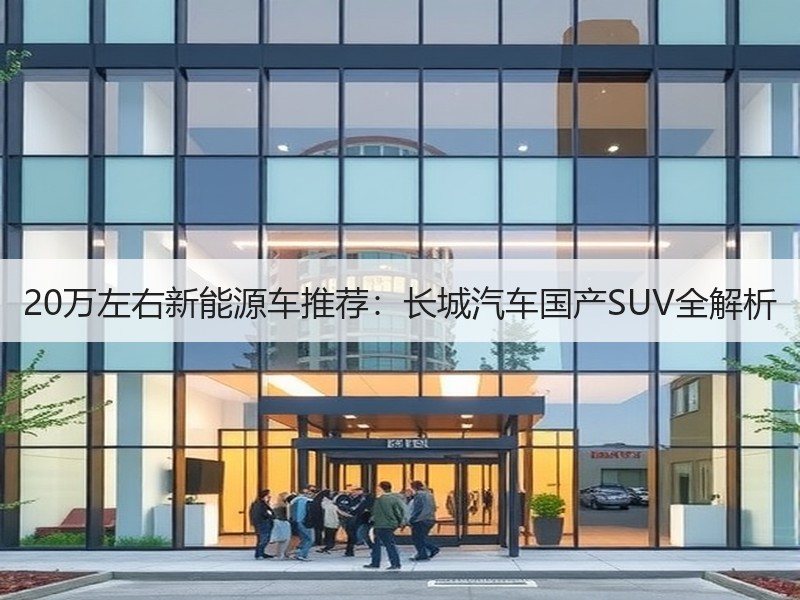 20万左右新能源车推荐：长城汽车国产SUV全解析