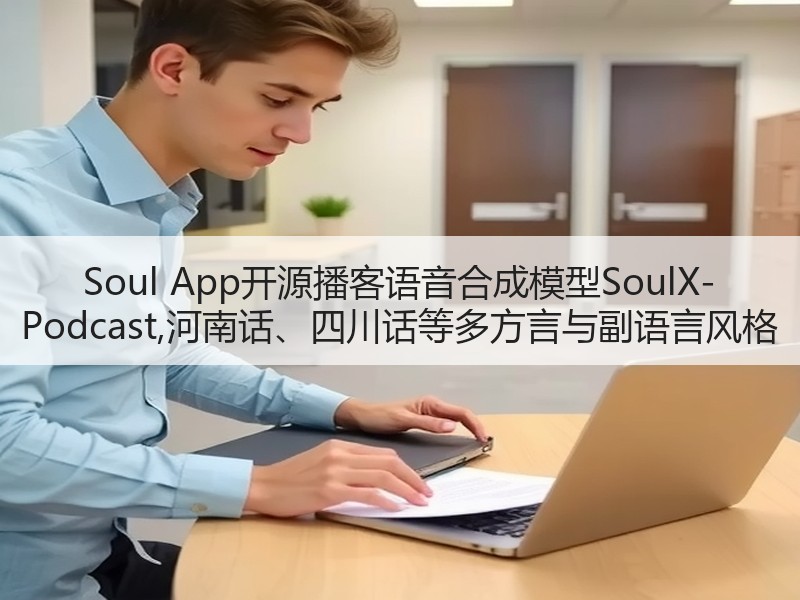 Soul App开源播客语音合成模型SoulX-Podcas