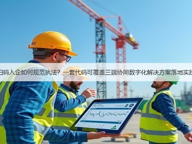 扫码入企如何规范执法?一套代码可覆盖三端协同数字化解决方案落地实践(图3) 扫码入企如何规范执法?一套代码可覆盖三端协同数字化解决方案落地实践(图3)