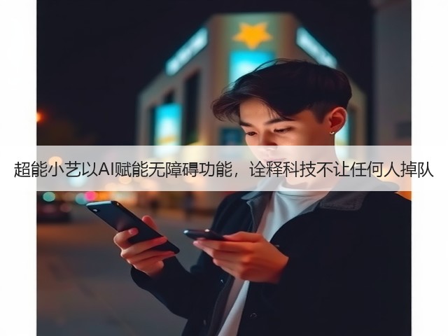 超能小艺以AI赋能无障碍功能,诠释科技不让任何人掉队(图2) 超能小艺以AI赋能无障碍功能,诠释科技不让任何人掉队(图2)