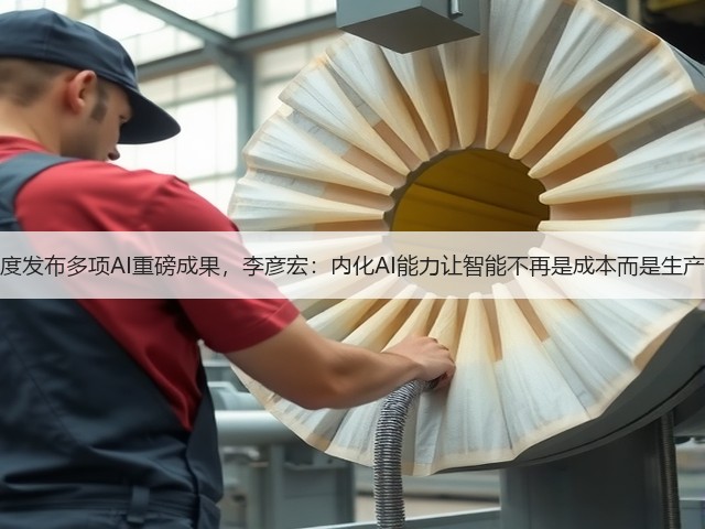 百度发布多项AI重磅成果,李彦宏:内化AI能力让智能不再是成本而是生产力(图1) 百度发布多项AI重磅成果,李彦宏:内化AI能力让智能不再是成本而是生产力(图1)