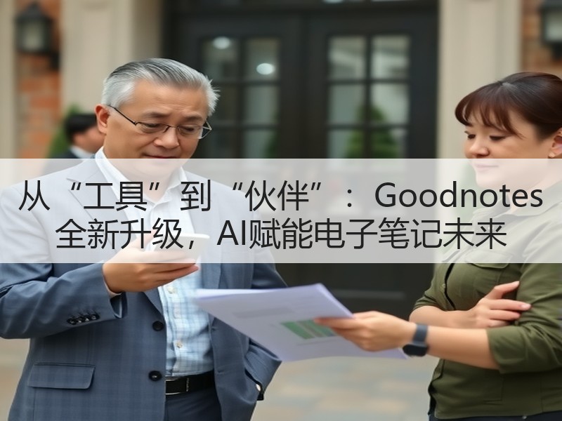 从“工具”到“伙伴”：Goodnotes 全新升级，AI赋能