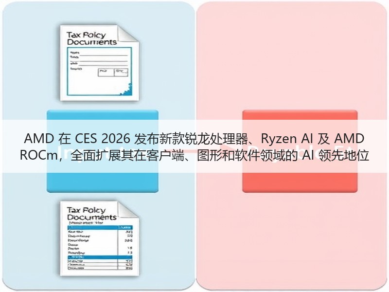 AMD 在 CES 2026 发布新款锐龙处理器、Ryzen