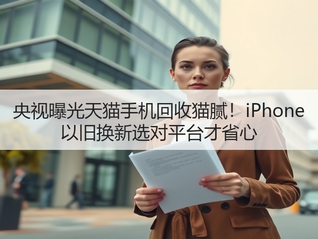 央视曝光天猫手机回收猫腻！iPhone 以旧换新选对平台才省心(图1)
