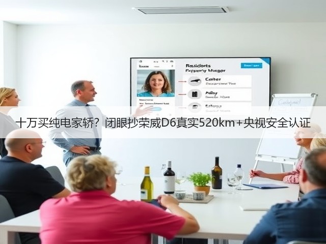 十万买纯电家轿？闭眼抄荣威D6真实520km+央视安全认证(图1)