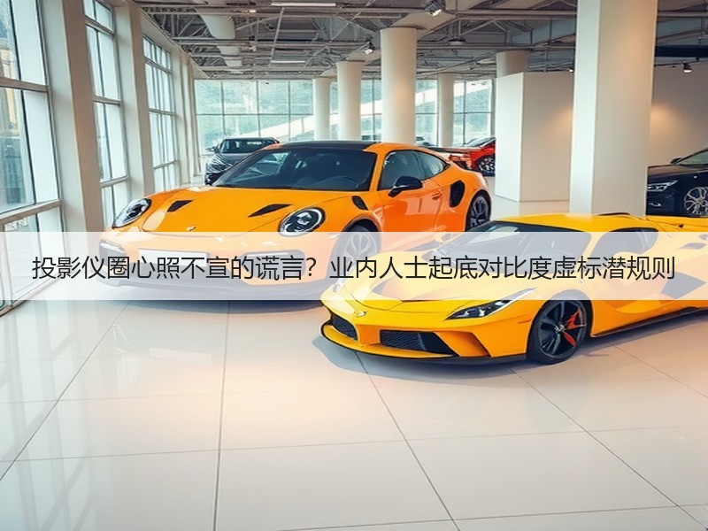 投影仪圈心照不宣的谎言？业内人士起底对比度虚标潜规则
