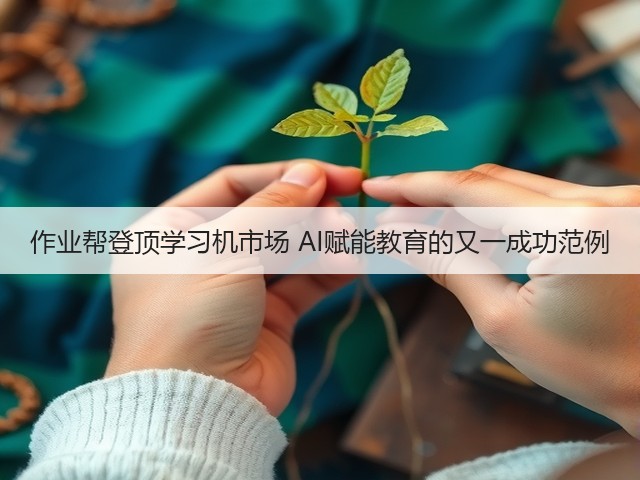 作业帮登顶学习机市场 AI赋能教育的又一成功范例(图3)
