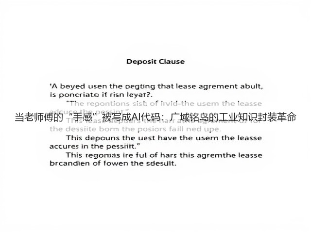 当老师傅的“手感”被写成AI代码：广域铭岛的工业知识封装革命(图3)