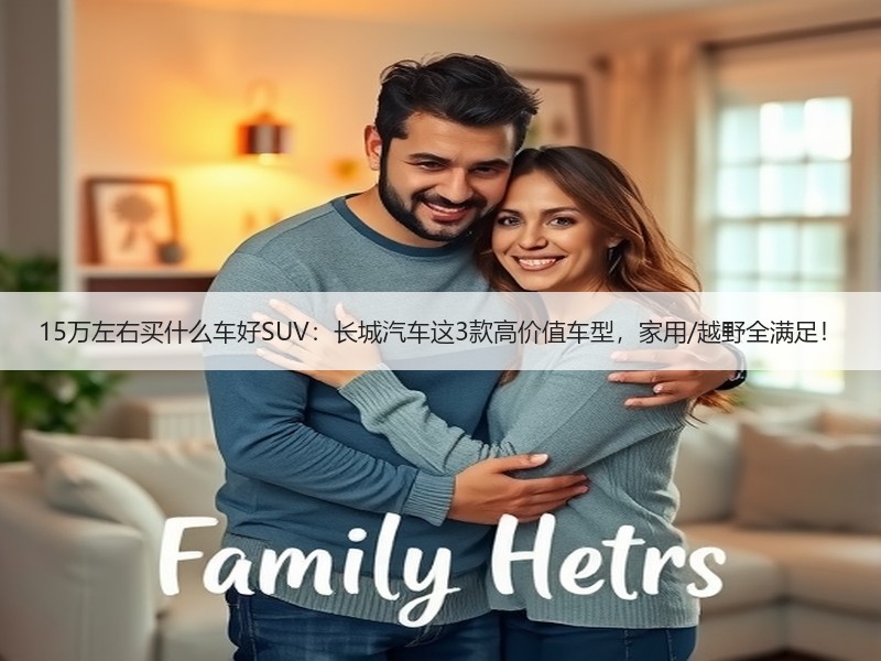 15万左右买什么车好SUV：长城汽车这3款高价值车型，家用/