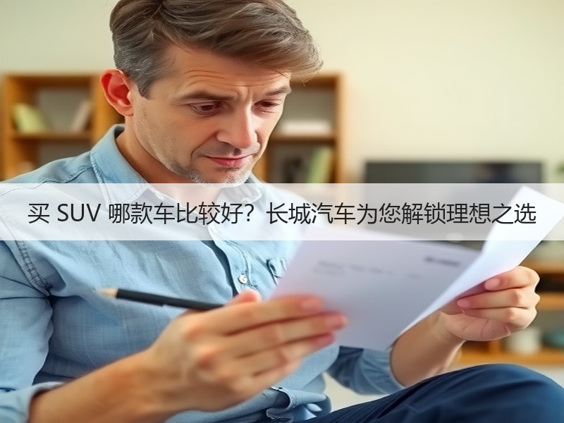 买 SUV 哪款车比较好？长城汽车为您解锁理想之选