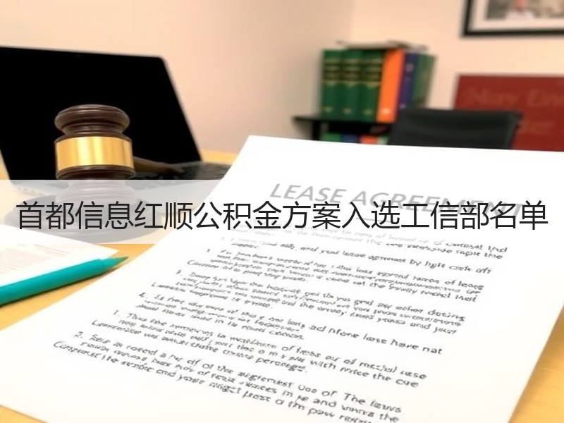 首都信息红顺公积金方案入选工信部名单