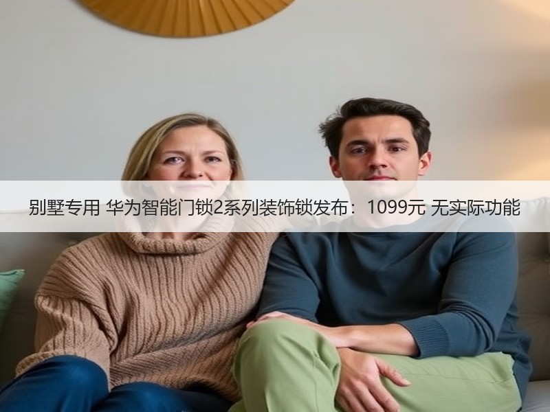 别墅专用 华为智能门锁2系列装饰锁发布：1099元 无实际功