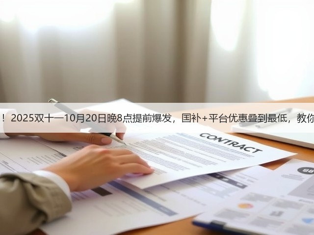 别等11月11日！2025双十一10月20日晚8点提前爆发，国补+平台优惠叠到最低，教你一步步领国补(图3)