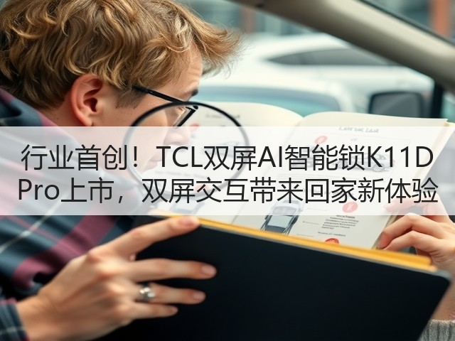 行业首创!TCL双屏AI智能锁K11D Pro上市,双屏交互带来回家新体验(图1) 行业首创!TCL双屏AI智能锁K11D Pro上市,双屏交互带来回家新体验(图1)