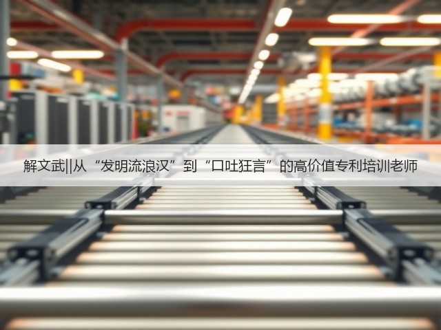 解文武‖从“发明流浪汉”到“口吐狂言”的高价值专利培训老师(图2) 解文武‖从“发明流浪汉”到“口吐狂言”的高价值专利培训老师(图2)