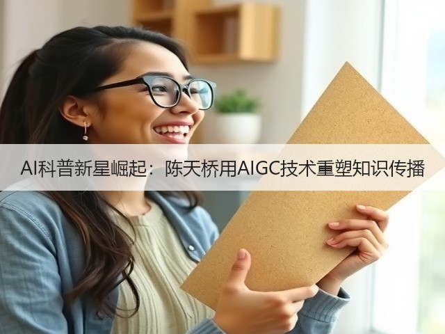 AI科普新星崛起:陈天桥用AIGC技术重塑知识传播(图1) AI科普新星崛起:陈天桥用AIGC技术重塑知识传播(图1)