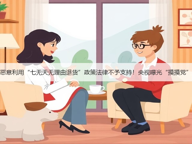 恶意利用“七无天无理由退货”政策法律不予支持!央视曝光“摸摸党”(图1) 恶意利用“七无天无理由退货”政策法律不予支持!央视曝光“摸摸党”(图1)