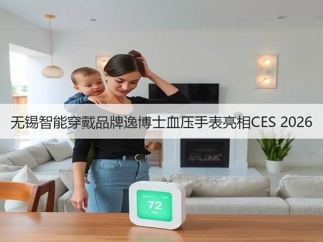 无锡智能穿戴品牌逸博士血压手表亮相CES 2026(图2) 无锡智能穿戴品牌逸博士血压手表亮相CES 2026(图2)