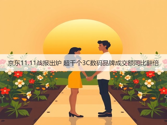 京东11.11战报出炉 超千个3C数码品牌成交额同比翻倍(图2) 京东11.11战报出炉 超千个3C数码品牌成交额同比翻倍(图2)