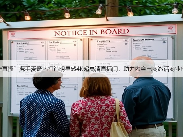 “佳直播”携手爱奇艺打造明星感4K超高清直播间，助力内容电商激活商业价值(图1)
