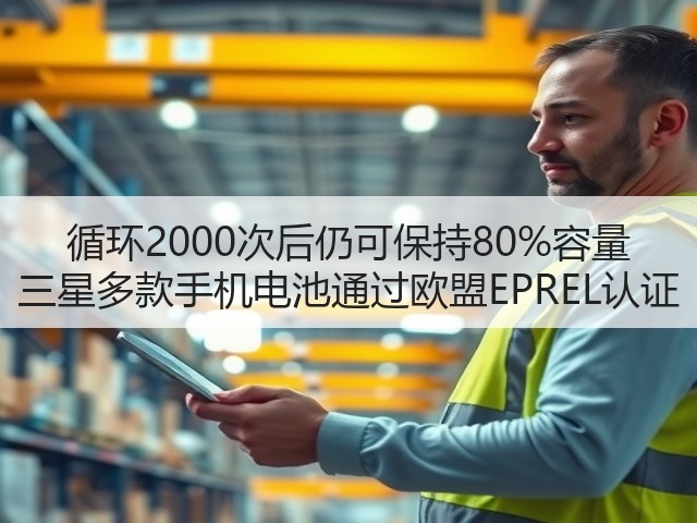 循环2000次后仍可保持80%容量 三星多款手机电池通过欧盟EPREL认证(图3) 循环2000次后仍可保持80%容量 三星多款手机电池通过欧盟EPREL认证(图3)