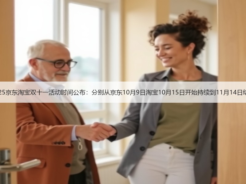 2025京东淘宝双十一活动时间公布：分别从京东10月9日淘宝