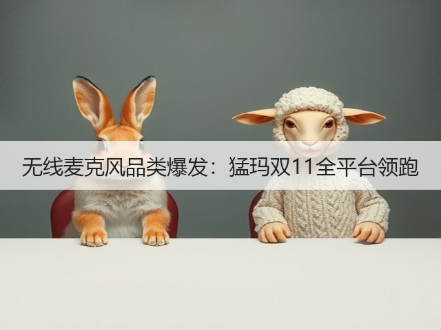 无线麦克风品类爆发:猛玛双11全平台领跑(图2) 无线麦克风品类爆发:猛玛双11全平台领跑(图2)