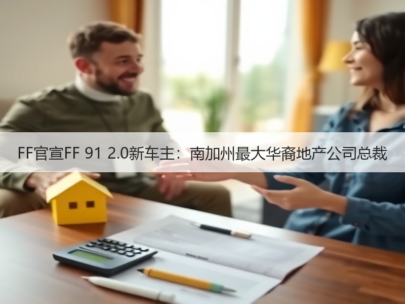 FF官宣FF 91 2.0新车主：南加州最大华裔地产公司总裁