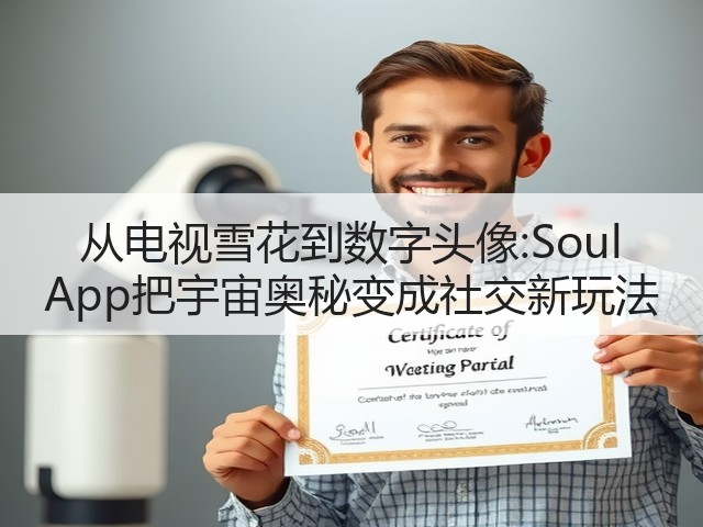 从电视雪花到数字头像:Soul App把宇宙奥秘变成社交新玩法(图2) 从电视雪花到数字头像:Soul App把宇宙奥秘变成社交新玩法(图2)