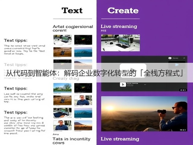 从代码到智能体:解码企业数字化转型的「全栈方程式」(图3) 从代码到智能体:解码企业数字化转型的「全栈方程式」(图3)