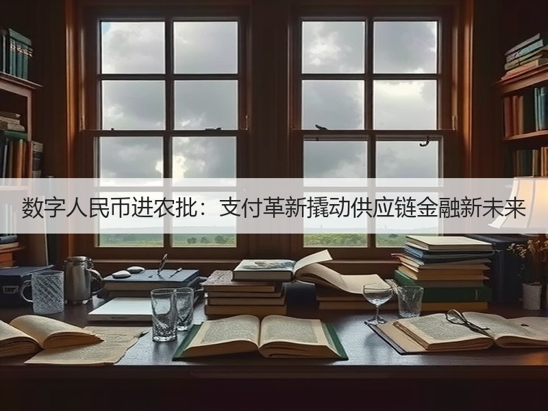 数字人民币进农批：支付革新撬动供应链金融新未来