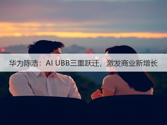 华为陈浩：AI UBB三重跃迁，激发商业新增长(图1)