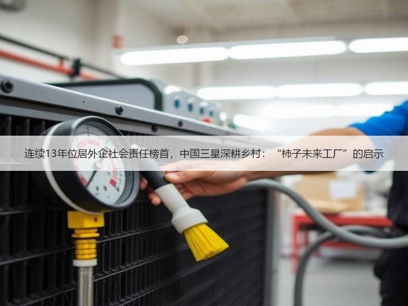 连续13年位居外企社会责任榜首，中国三星深耕乡村：“柿子未来