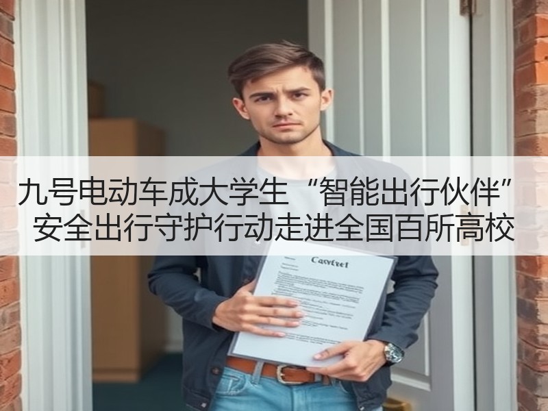 九号电动车成大学生“智能出行伙伴” 安全出行守护行动走进全国