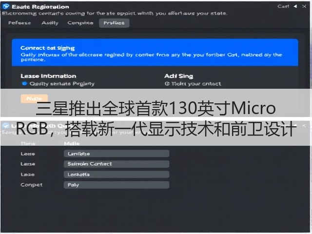 三星推出全球首款130英寸Micro RGB，搭载新一代显示技术和前卫设计(图3)