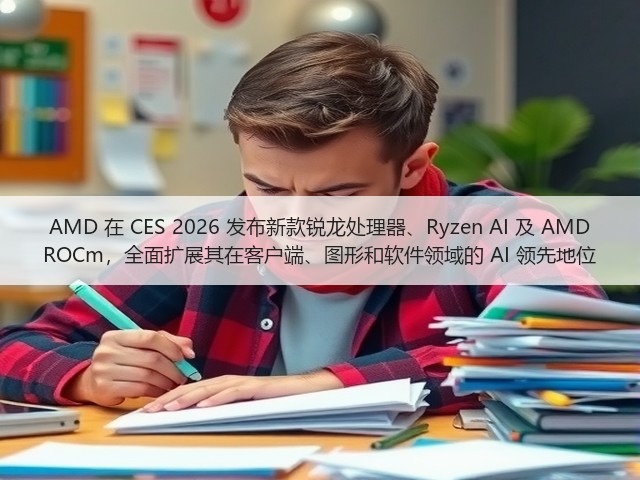 AMD 在 CES 2026 发布新款锐龙处理器、Ryzen AI 及 AMD ROCm,全面扩展其在客户端、图形和软件领域的 AI 领先地位(图2) AMD 在 CES 2026 发布新款锐龙处理器、Ryzen AI 及 AMD ROCm,全面扩展其在客户端、图形和软件领域的 AI 领先地位(图2)