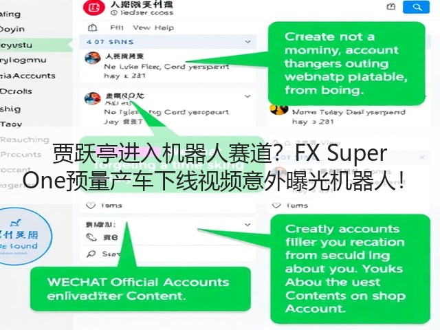 贾跃亭进入机器人赛道？FX Super One预量产车下线视频意外曝光机器人！(图1)
