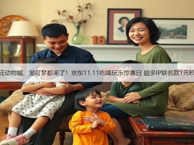 疯狂动物城、宝可梦都来了！京东11.11吃喝玩乐惊喜日 超多IP联名款1元秒杀(图2)