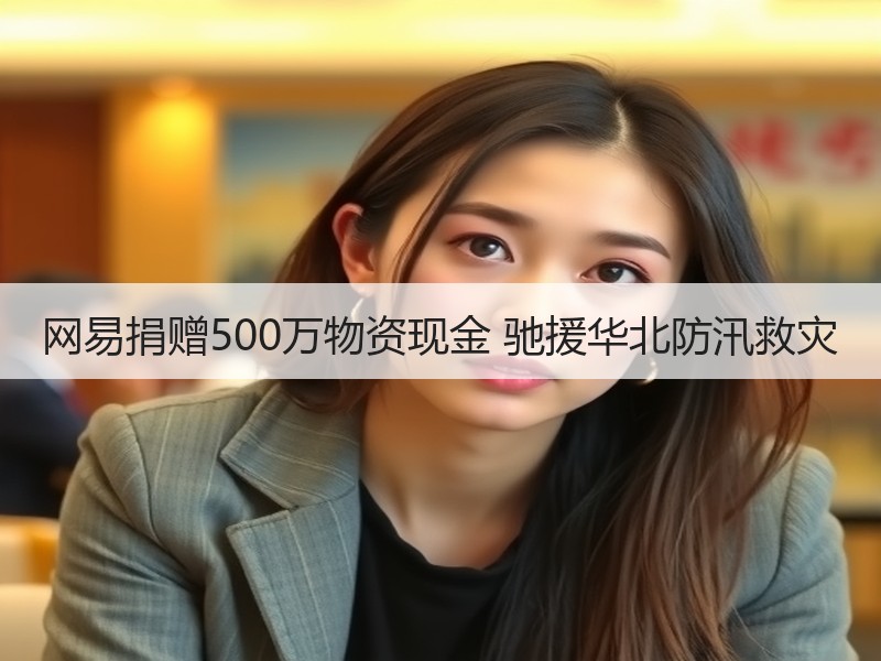 网易捐赠500万物资现金 驰援华北防汛救灾