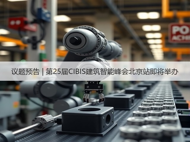 议题预告 | 第25届CIBIS建筑智能峰会北京站即将举办(图1)