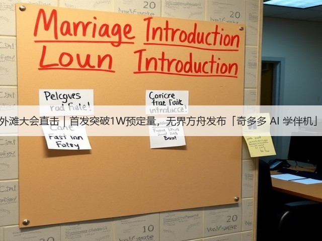 外滩大会直击|首发突破1W预定量,无界方舟发布「奇多多 AI 学伴机」(图2) 外滩大会直击|首发突破1W预定量,无界方舟发布「奇多多 AI 学伴机」(图2)