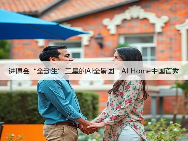 进博会“全勤生”三星的AI全景图:AI Home中国首秀(图1) 进博会“全勤生”三星的AI全景图:AI Home中国首秀(图1)