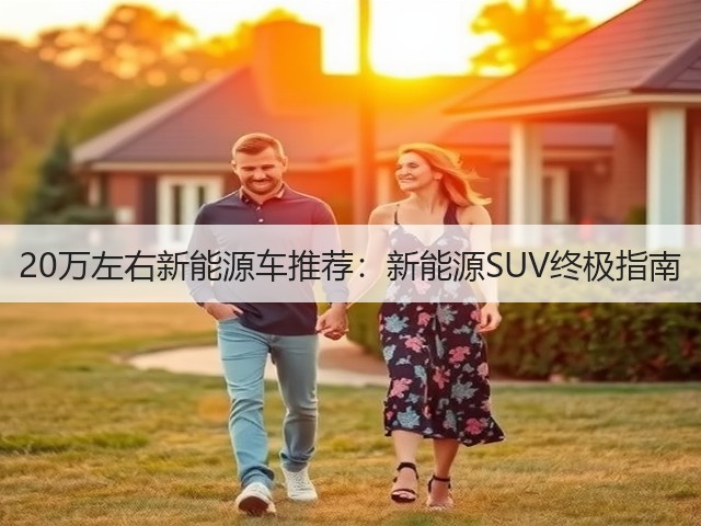 20万左右新能源车推荐：新能源SUV终极指南(图3)
