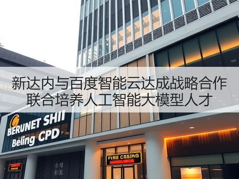 新达内与百度智能云达成战略合作 联合培养人工智能大模型人才