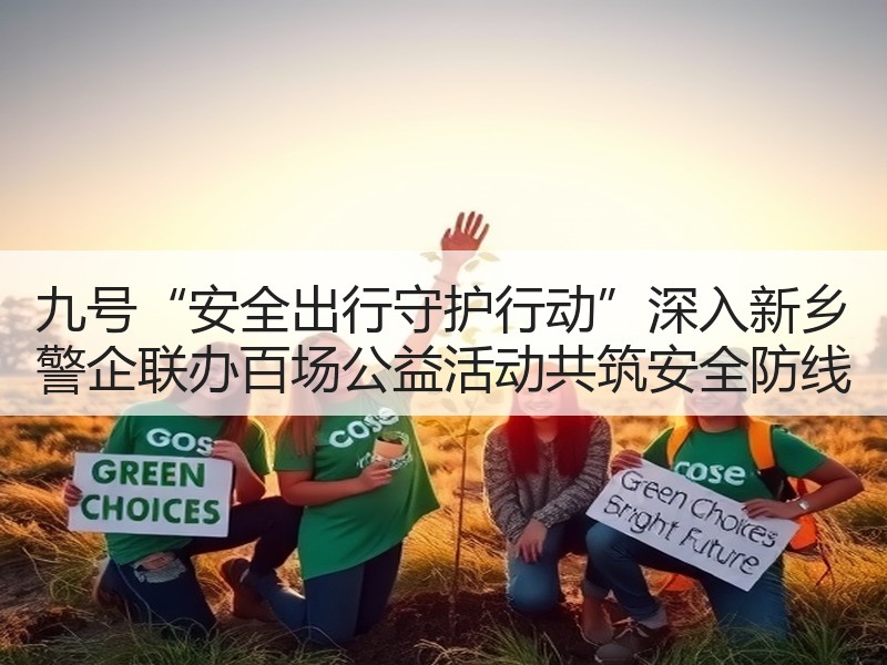 九号“安全出行守护行动”深入新乡 警企联办百场公益活动共筑安