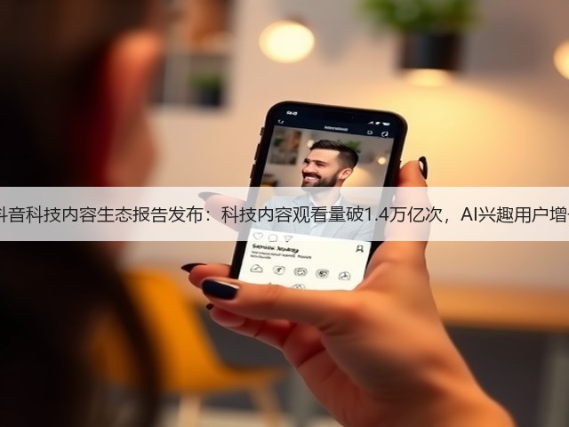 2025抖音科技内容生态报告发布：科技内容观看量破1.4万亿次，AI兴趣用户增长翻倍(图3)