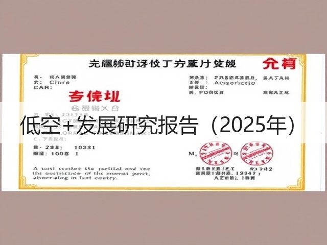 低空+发展研究报告(2025年)(图1) 低空+发展研究报告(2025年)(图1)