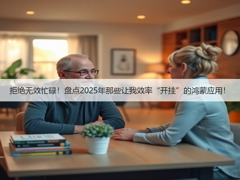 拒绝无效忙碌！盘点2025年那些让我效率“开挂”的鸿蒙应用！