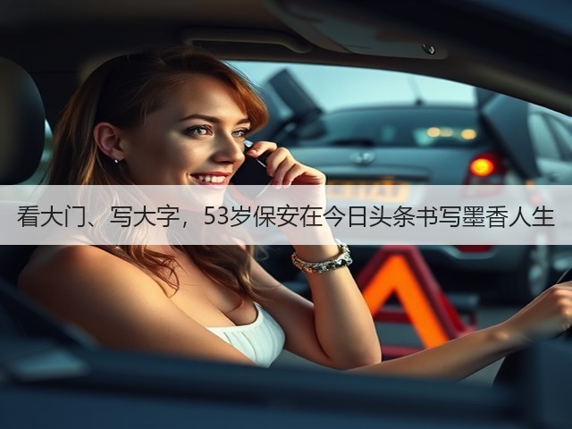看大门、写大字,53岁保安在今日头条书写墨香人生(图2) 看大门、写大字,53岁保安在今日头条书写墨香人生(图2)