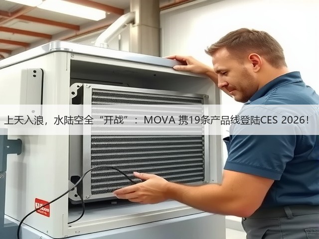 上天入浪，水陆空全“开战”：MOVA 携19条产品线登陆CES 2026！(图1)